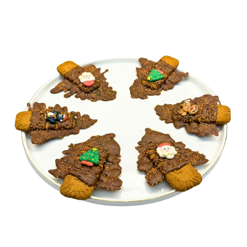Christmas Tree Dessert with Biscoff & Chocolate