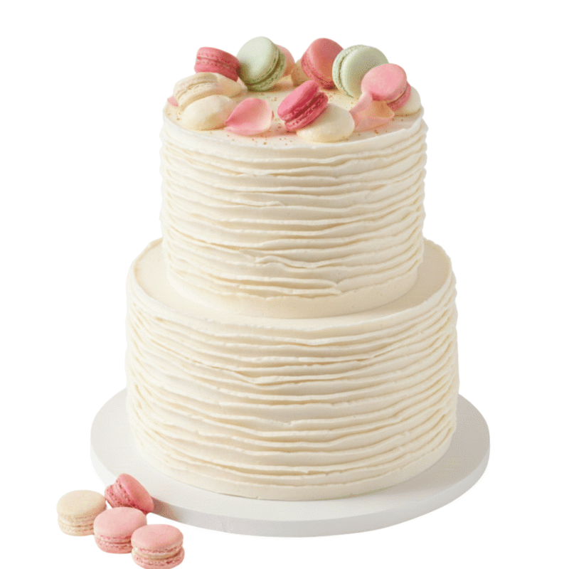 Ruffle Macaron Pink Cake
