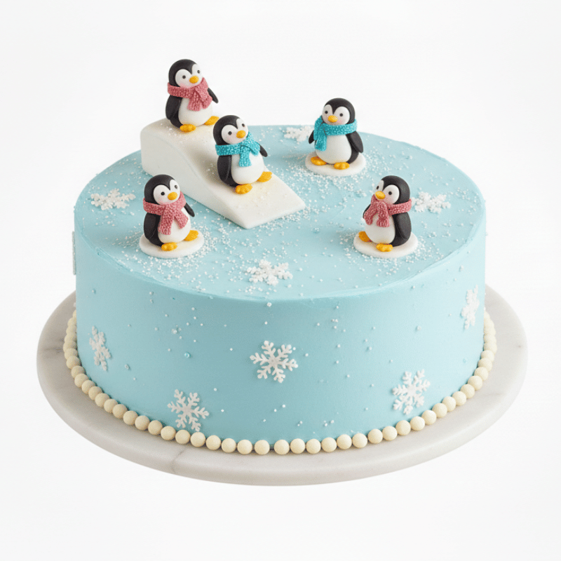 Ice To Meet You Penguin Cake